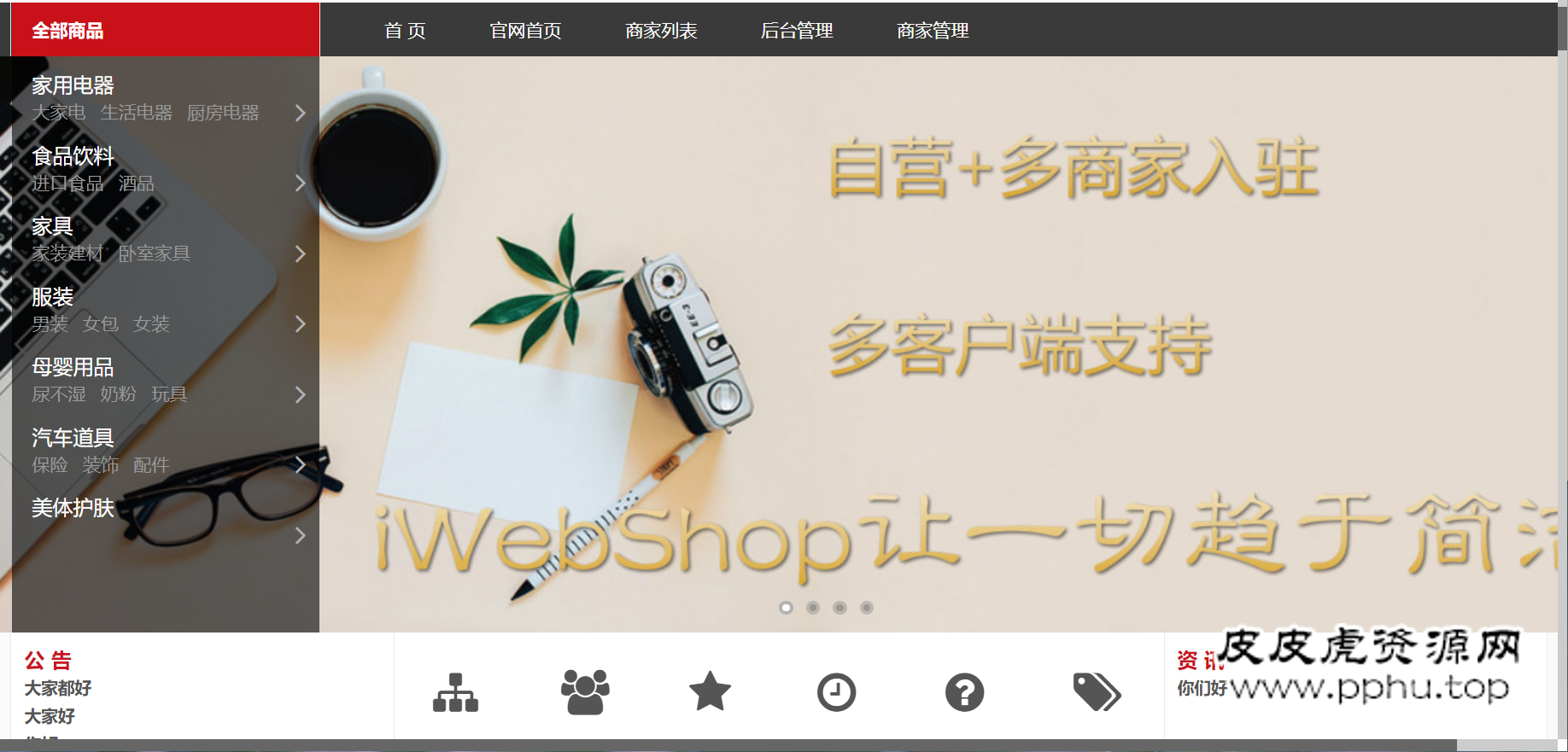 iWebShop商城系统-皮皮虎资源网