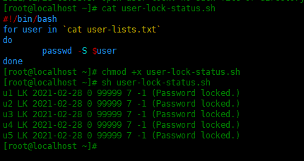 如何在Linux中锁定和解锁多个用户如何在Linux中锁定和解锁多个用户